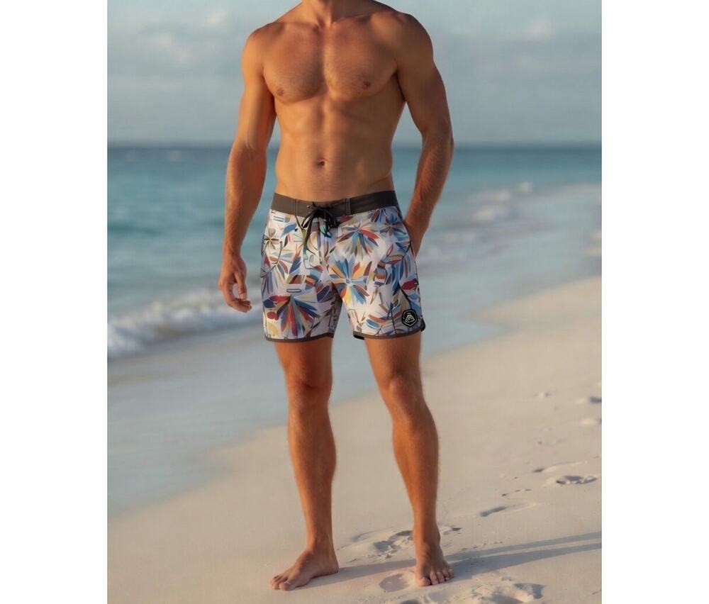 Vissla Coconut Poly-Cotton Stretch Shorts – Ocean Vibes Edition | Size 30 Birds